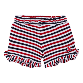 Girls Striped Terry Shorts