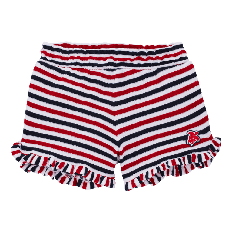 Gestreifte Frottee-shorts Für Mädchen - Gimy - Blau - Größe 8 - Vilebrequin