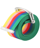 Cinturón resistente al agua con estampado Rainbow - Vilebrequin x JCC+ - Edición limitada Blanco vista frontal