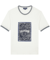 T-shirt en lin homme Poulpes Bicolores Off-white vue de face