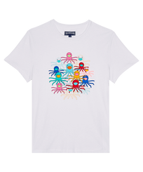 Uomo Altri Stampato - T-shirt uomo in cotone Multicolore Medusa, Bianco vista frontale
