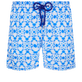 Ikat Medusa Badeshorts für Herren Weiss Vorderansicht