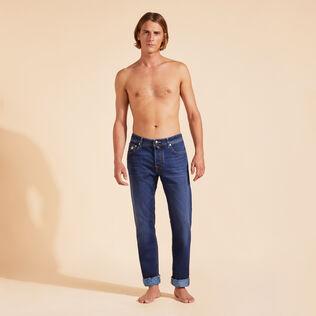 Men 5-Pockets Denim Pants Vendôme Turtles Med denim w2 front worn view