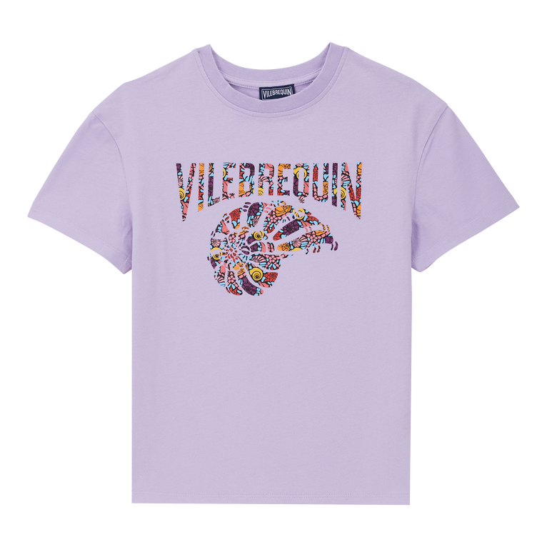 T-shirt Bambino In Cotone Biologico Noumea Sea Shells - T-shirt - Gabin - Viola