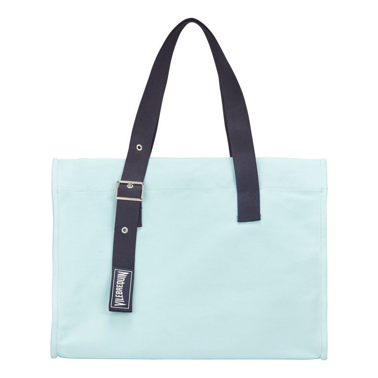 Big Cotton Beach Bag Solid - Bagsu - Blue