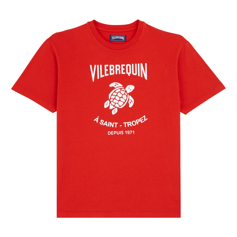 Camiseta De Algodón Con Logotipo Y Estampado Gomy Para Hombre - Camisetas - Portisol - Rojo
