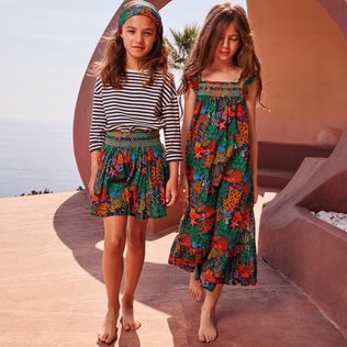 Girls Skirt Fonds Marins Multicolores Navy details view 3