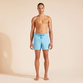 Pantaloncini mare uomo idroreattivi Splash Santorini vista frontale indossata