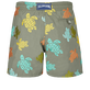 Pantaloncini mare uomo ricamati Ronde Tortues Multicolores - Edizione limitata Olivier vista posteriore