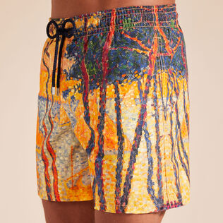 Pantaloncini mare uomo 360 Voile et Pins - Vilebrequin x Paul Signac Granoturco dettagli vista 2