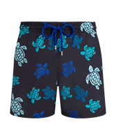 Maillot de bain ultra-léger et pliable homme Tortues Multicolores Noir vue de face