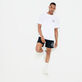 T-Shirt homme imprimé Ape & Turtles - Vilebrequin x BAPE® BLACK Blanc vue de détail 1