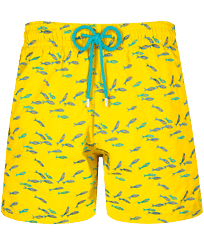 Pantaloncini mare uomo ricamati Gulf Stream - Edizione limitata Sunflower vista frontale