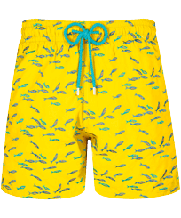 Men Swim Shorts Embroidered Gulf Stream - Limited Edition Sunflower front view
