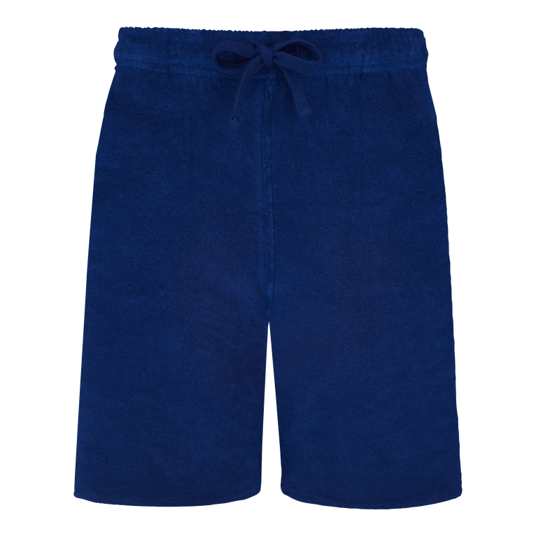 Unisex Terry Bermuda Shorts Solid - Bolide - Blue