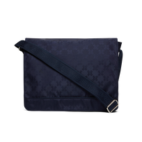Messenger Bag Turtle Monogram Navy 正面图