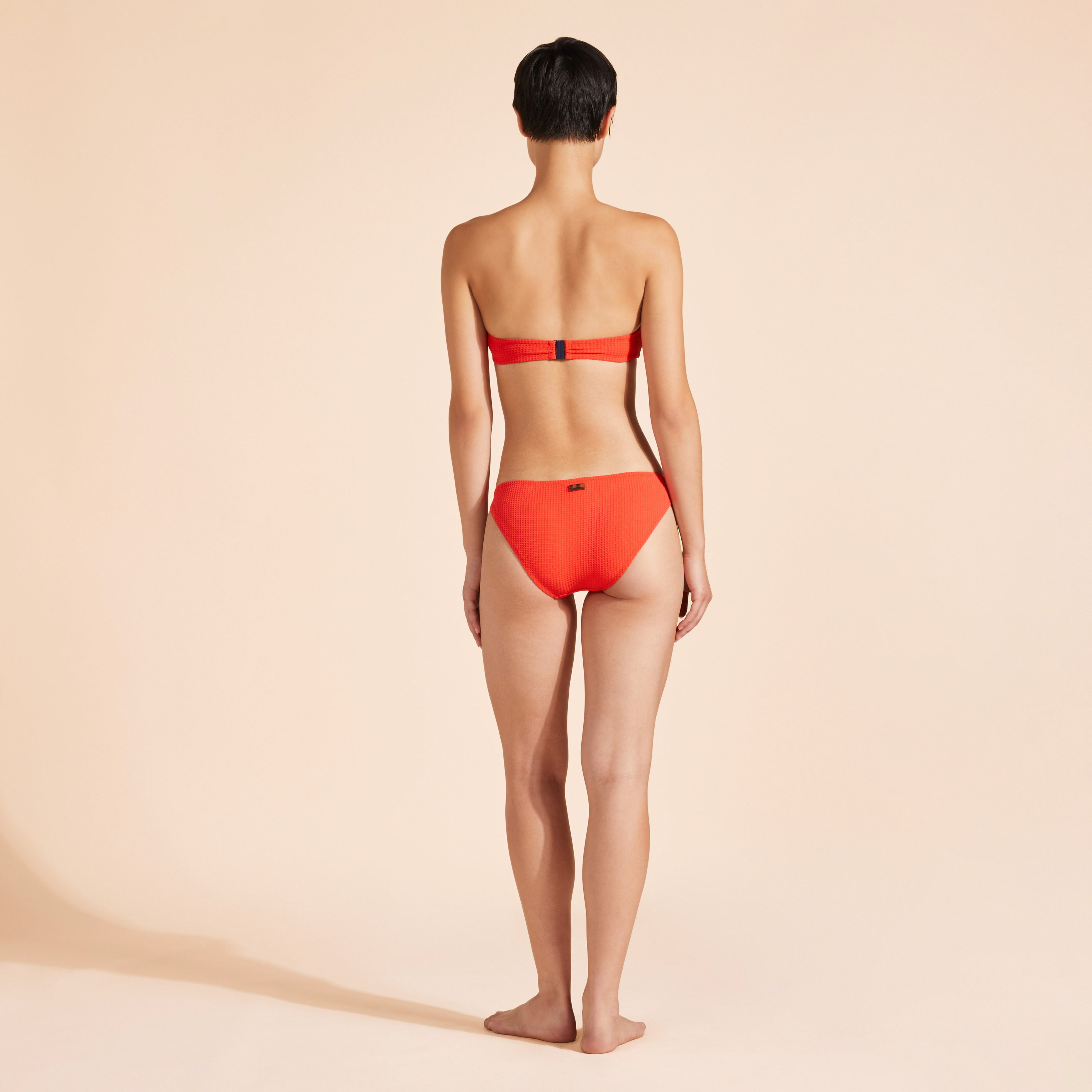 Women Ring Bandeau Bikini Top Jacquard Vichy | Vilebrequin