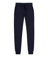 Men Jogging Cotton Pants Navy front view