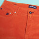 男士标准版型五袋丝绒长裤 Rust 细节视图3