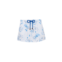 Women Swim Shorts Medusa and Shells White front view