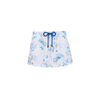 Women Swim Shorts Medusa and Shells White front view