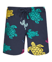 男童 Ronde Tortues Multicolores 刺绣泳装 - 限量版 Navy 正面图