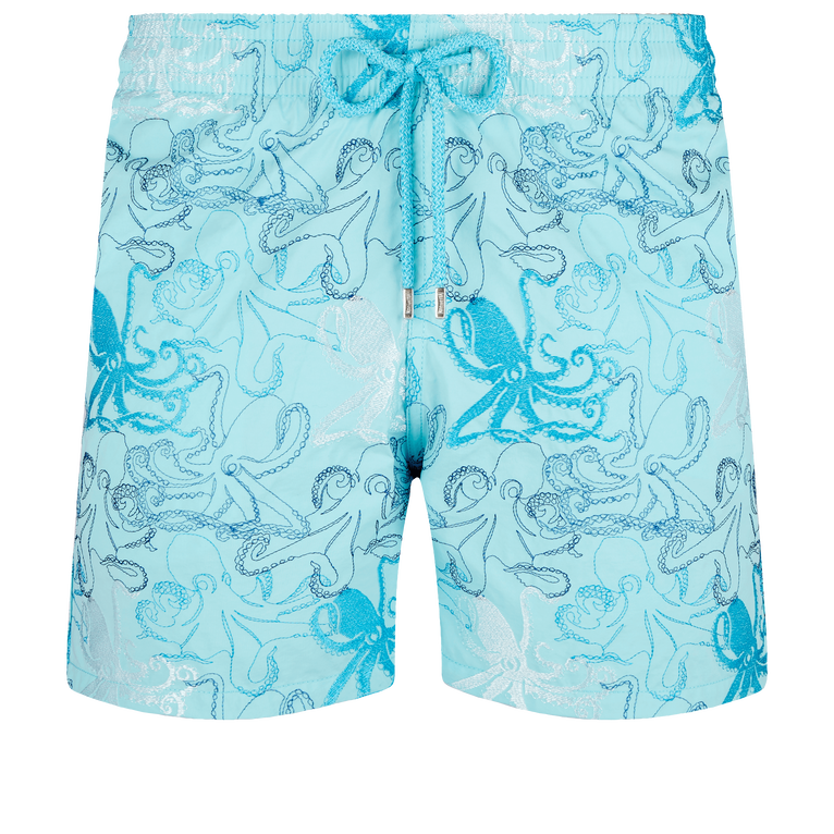 Vilebrequin Medusa Flower Swim Shorts In Blue