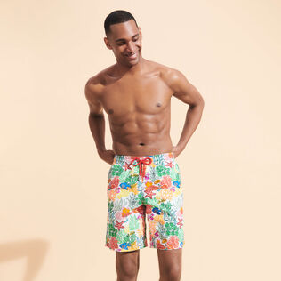 Maillot de bain long homme Fond Marins Multicolores