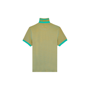 Men Organic Cotton Polo Shirt Solid Vitamin back view