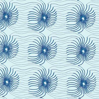 Men Embroidered Swim Trunks Hypno Shell - Limited Edition Glacier print