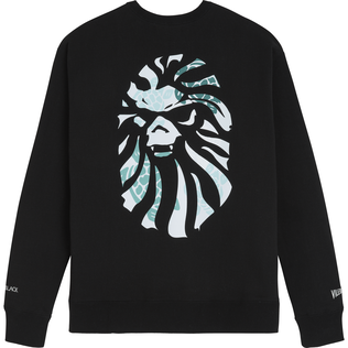 Sweatshirt homme en coton imprimé Turtles - Vilebrequin x BAPE® BLACK Noir vue de dos