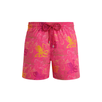Maillot de bain homme brodé Octopussy - Édition Limitée Bougainvillier vue de face