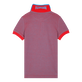 Cotton Pique Boys Polo Shirt Solid Earthenware back view