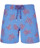 Men Swim Shorts Embroidered VBQ Turtles - Limited Edition Earthenware front view