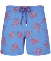 Men Swim Trunks Embroidered VBQ Turtles - Limited Edition Earthenware front view
