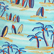 Men Swim Trunks Palms & Surfs - Vilebrequin x The Beach Boys Lazulii blue 