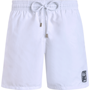 Men Swim Trunks - Vilebrequin x Ines de la Fressange White front view