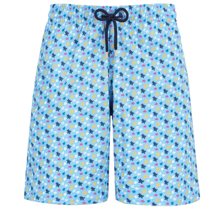 Bañador largo con estampado Micro Ronde des Tortues Rainbow para hombre Divine vista frontal