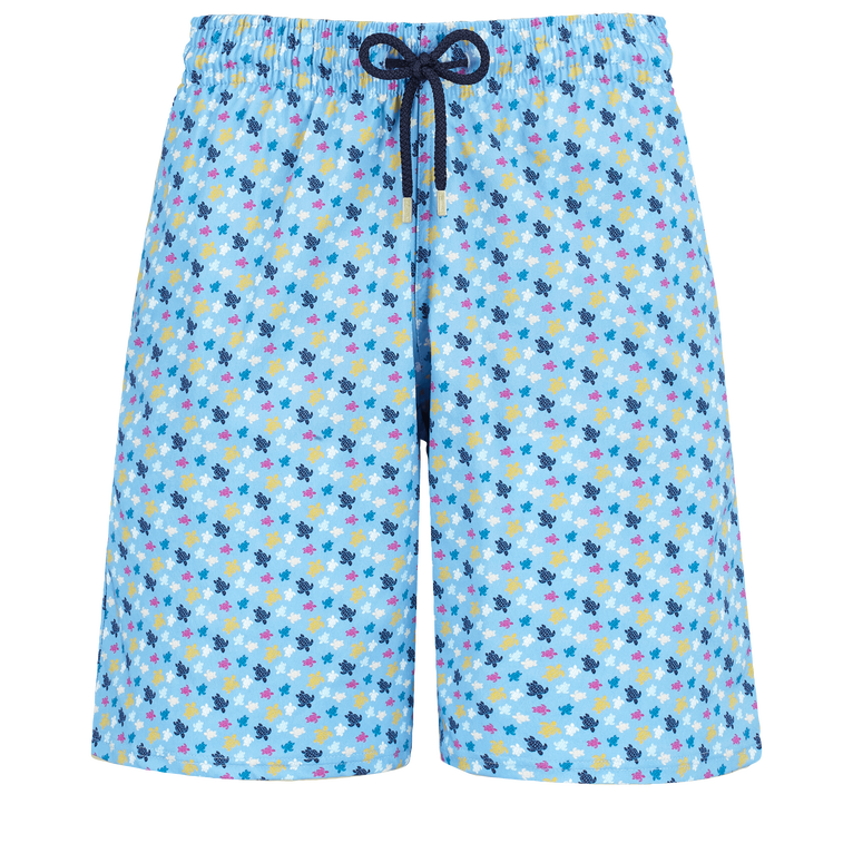 Men Long Swim Shorts Micro Ronde Des Tortues Rainbow - Okorise - Blue - Size XXL - Vilebrequin