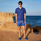 Männer Tortues Galuchat Linen Jersey Look Vorderansicht Männer Tortues Galuchat Linen Jersey Look Vorderansicht
