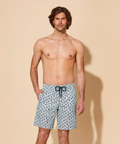 Men Long Swim Shorts Cocorico ! Thalassa front worn view
