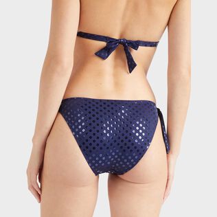 女士 Relief Sparkling 侧系式比基尼泳裤 Navy 细节视图2