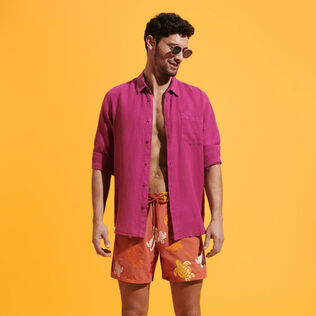 男士 Ronde Tortues Multicolores 刺绣游泳短裤 - 限量款 Tomette 细节视图2
