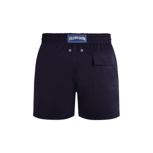 Men Stretch Short Swim Shorts Placed Starlette Navy back view