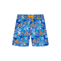 男童 Fishy Vibes 游泳短裤 Marrakech 正面图