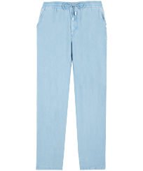 Men Linen Pants Solid Mineral Dye Source front view