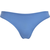 Braguita de bikini de talle medio de color liso para mujer Vaqueros vista frontal