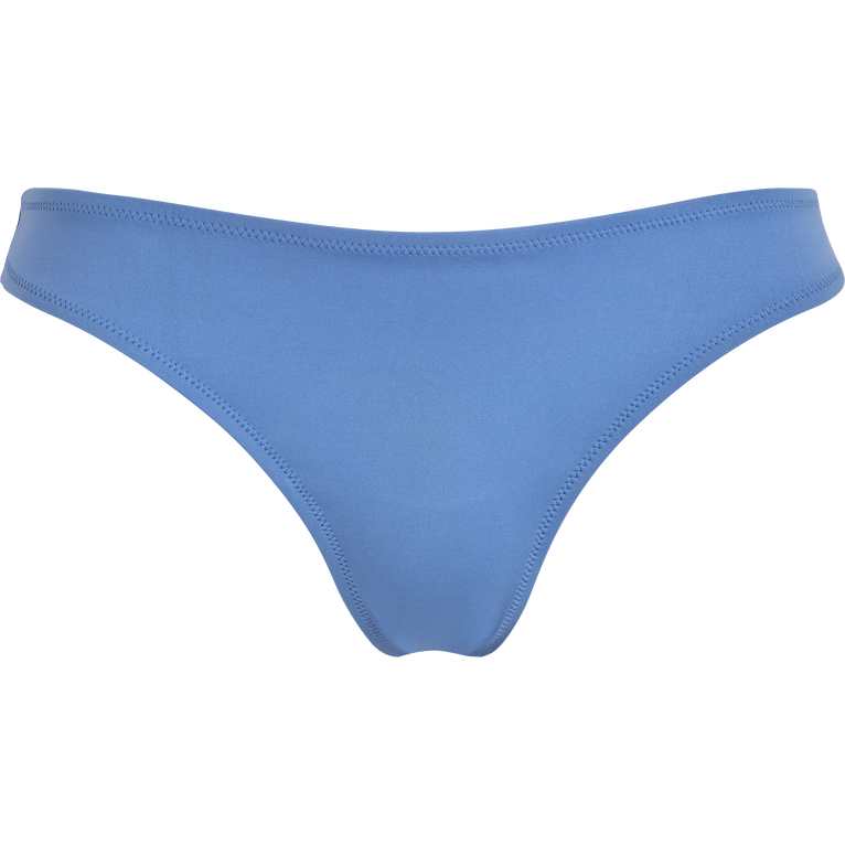 Women Bikini Bottom Solid - Swimming Trunk - Frise - Blue - Size M - Vilebrequin