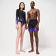 Costume intero donna rash guard a maniche lunghe Hot Rod 360° - Vilebrequin x Sylvie Fleury Nero dettagli vista 5