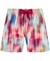 Boys Swim Trunks Ultra-light and Packable Ikat Flowers Multicolor front view